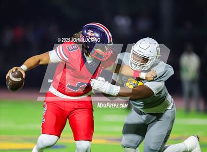 Thumbnail 2 in Leuzinger @ Crean Lutheran (CIF SS Division 2 Round 1) photogallery.