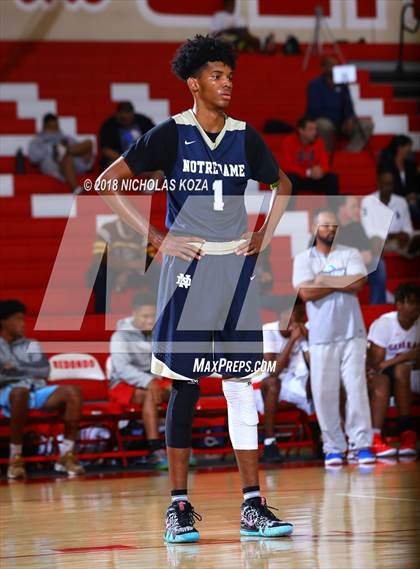 Thumbnail 1 in George Washington Prep vs. Notre Dame (SO) (Ryse Williams Pac Shores Tournament) photogallery.