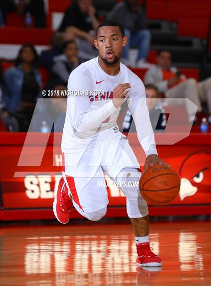 Thumbnail 2 in George Washington Prep vs. Notre Dame (SO) (Ryse Williams Pac Shores Tournament) photogallery.