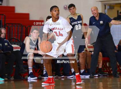 Thumbnail 3 in George Washington Prep vs. Notre Dame (SO) (Ryse Williams Pac Shores Tournament) photogallery.