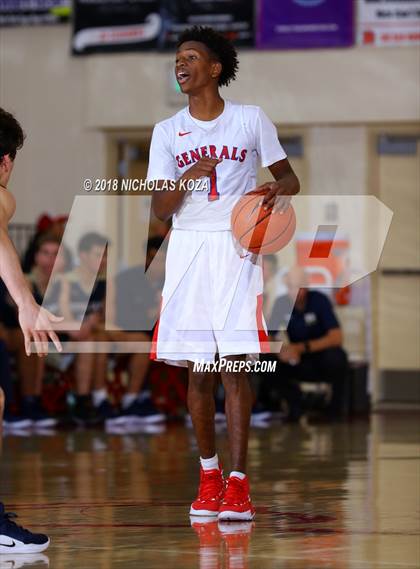 Thumbnail 1 in George Washington Prep vs. Notre Dame (SO) (Ryse Williams Pac Shores Tournament) photogallery.