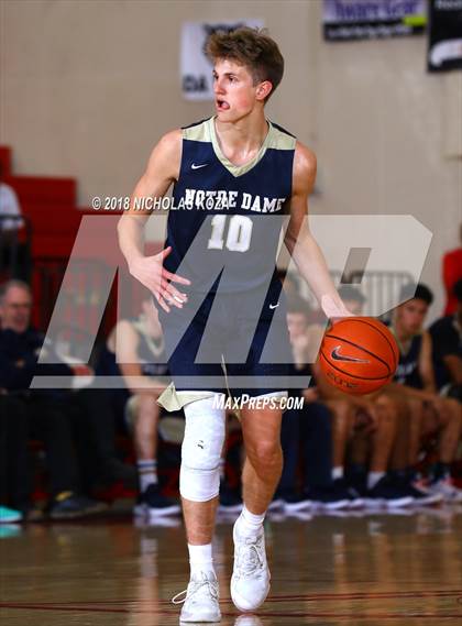 Thumbnail 1 in George Washington Prep vs. Notre Dame (SO) (Ryse Williams Pac Shores Tournament) photogallery.