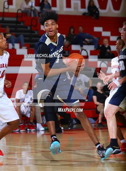 Thumbnail 1 in George Washington Prep vs. Notre Dame (SO) (Ryse Williams Pac Shores Tournament) photogallery.