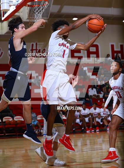 Thumbnail 3 in George Washington Prep vs. Notre Dame (SO) (Ryse Williams Pac Shores Tournament) photogallery.
