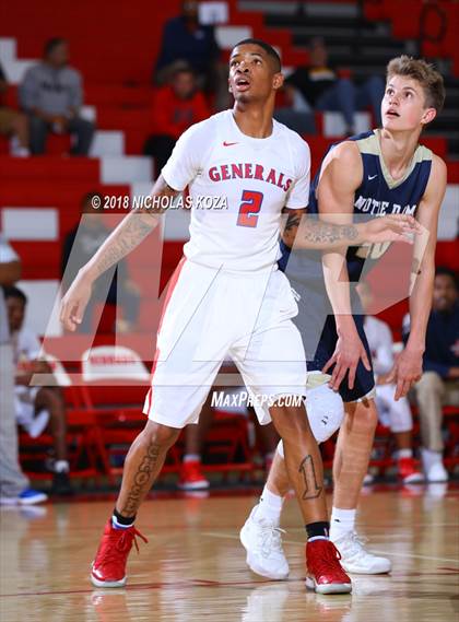 Thumbnail 1 in George Washington Prep vs. Notre Dame (SO) (Ryse Williams Pac Shores Tournament) photogallery.