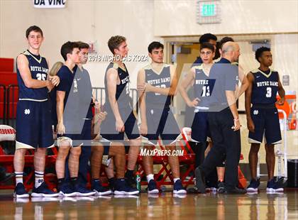Thumbnail 1 in George Washington Prep vs. Notre Dame (SO) (Ryse Williams Pac Shores Tournament) photogallery.