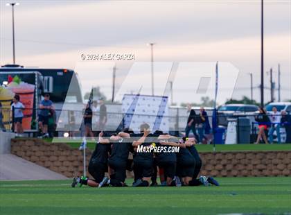 Thumbnail 1 in Austin Vandegrift vs. Lewisville Flower Mound (UIL 6A Soccer Semifinal) photogallery.