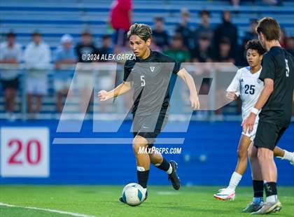 Thumbnail 2 in Austin Vandegrift vs. Lewisville Flower Mound (UIL 6A Soccer Semifinal) photogallery.