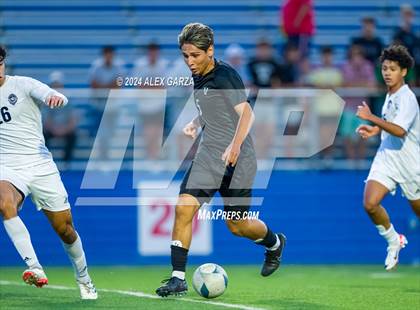 Thumbnail 3 in Austin Vandegrift vs. Lewisville Flower Mound (UIL 6A Soccer Semifinal) photogallery.