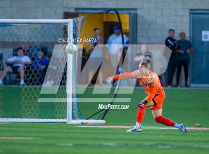 Thumbnail 2 in Austin Vandegrift vs. Lewisville Flower Mound (UIL 6A Soccer Semifinal) photogallery.