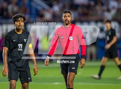Thumbnail 3 in Austin Vandegrift vs. Lewisville Flower Mound (UIL 6A Soccer Semifinal) photogallery.