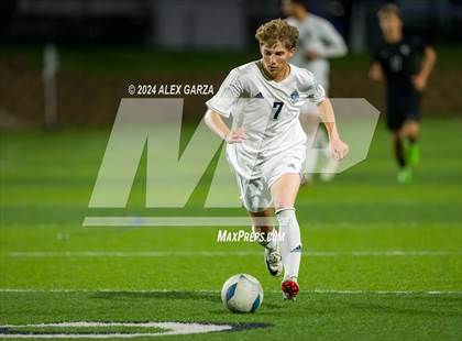 Thumbnail 1 in Austin Vandegrift vs. Lewisville Flower Mound (UIL 6A Soccer Semifinal) photogallery.