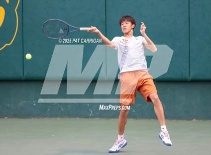 Thumbnail 1 in Round Rock Westwood vs The Woodlands (UIL 6A Tennis Final) photogallery.