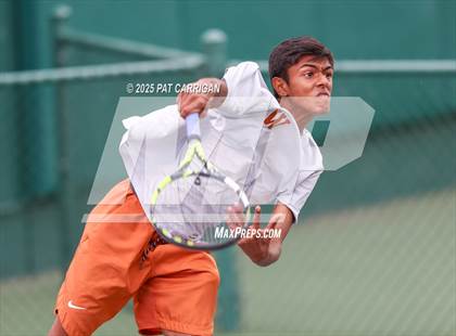 Thumbnail 1 in Round Rock Westwood vs The Woodlands (UIL 6A Tennis Final) photogallery.