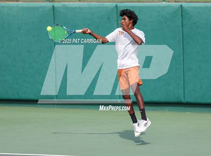 Thumbnail 2 in Round Rock Westwood vs The Woodlands (UIL 6A Tennis Final) photogallery.