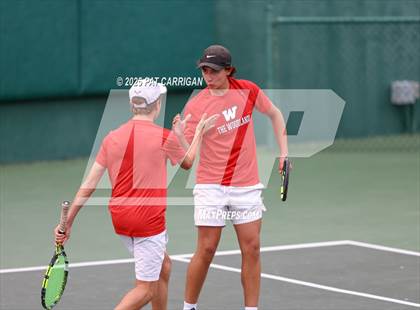 Thumbnail 1 in Round Rock Westwood vs The Woodlands (UIL 6A Tennis Final) photogallery.