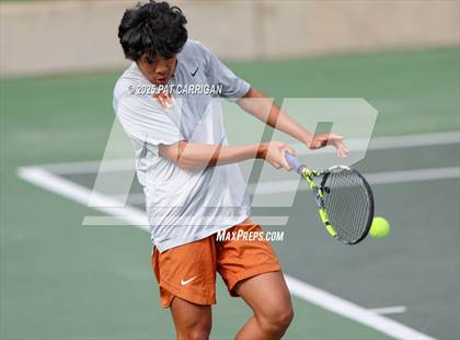 Thumbnail 2 in Round Rock Westwood vs The Woodlands (UIL 6A Tennis Final) photogallery.