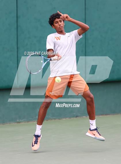 Thumbnail 1 in Round Rock Westwood vs The Woodlands (UIL 6A Tennis Final) photogallery.