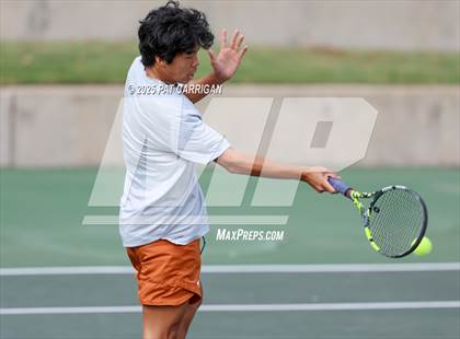 Thumbnail 3 in Round Rock Westwood vs The Woodlands (UIL 6A Tennis Final) photogallery.
