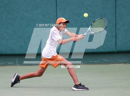 Thumbnail 1 in Round Rock Westwood vs The Woodlands (UIL 6A Tennis Final) photogallery.
