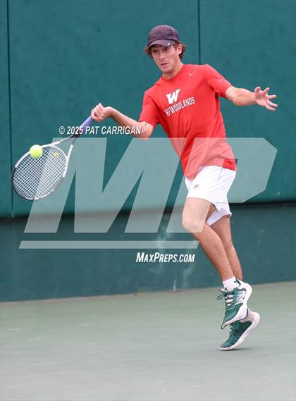 Thumbnail 2 in Round Rock Westwood vs The Woodlands (UIL 6A Tennis Final) photogallery.