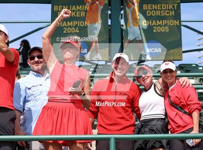 Thumbnail 2 in Round Rock Westwood vs The Woodlands (UIL 6A Tennis Final) photogallery.