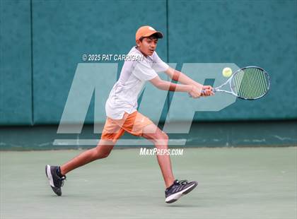 Thumbnail 1 in Round Rock Westwood vs The Woodlands (UIL 6A Tennis Final) photogallery.