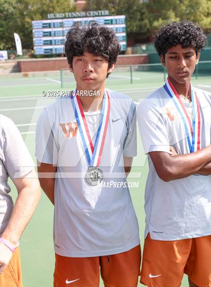 Thumbnail 2 in Round Rock Westwood vs The Woodlands (UIL 6A Tennis Final) photogallery.