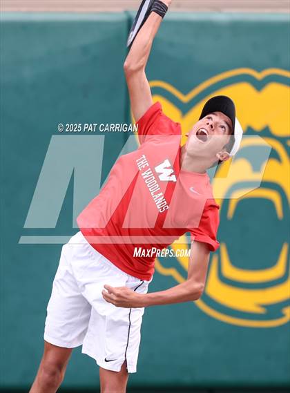Thumbnail 2 in Round Rock Westwood vs The Woodlands (UIL 6A Tennis Final) photogallery.
