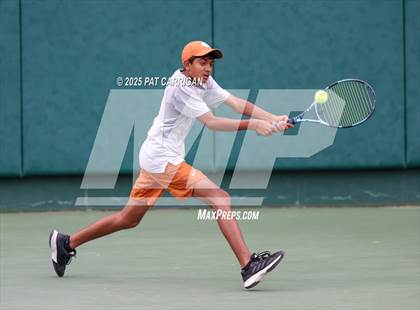 Thumbnail 2 in Round Rock Westwood vs The Woodlands (UIL 6A Tennis Final) photogallery.