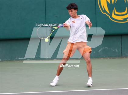 Thumbnail 2 in Round Rock Westwood vs The Woodlands (UIL 6A Tennis Final) photogallery.