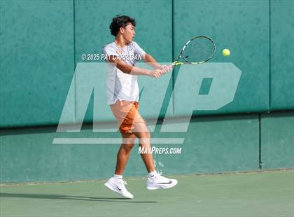 Thumbnail 1 in Round Rock Westwood vs The Woodlands (UIL 6A Tennis Final) photogallery.