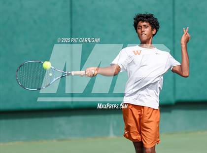 Thumbnail 1 in Round Rock Westwood vs The Woodlands (UIL 6A Tennis Final) photogallery.