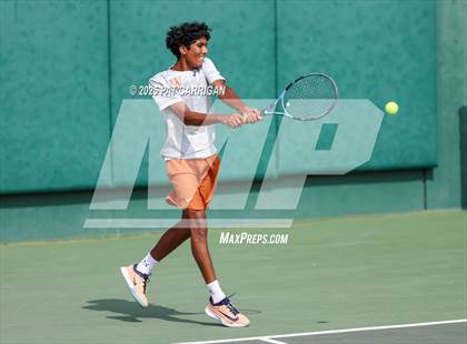 Thumbnail 3 in Round Rock Westwood vs The Woodlands (UIL 6A Tennis Final) photogallery.