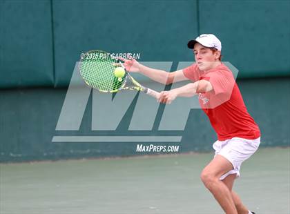 Thumbnail 3 in Round Rock Westwood vs The Woodlands (UIL 6A Tennis Final) photogallery.