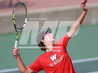Thumbnail 3 in Round Rock Westwood vs The Woodlands (UIL 6A Tennis Final) photogallery.