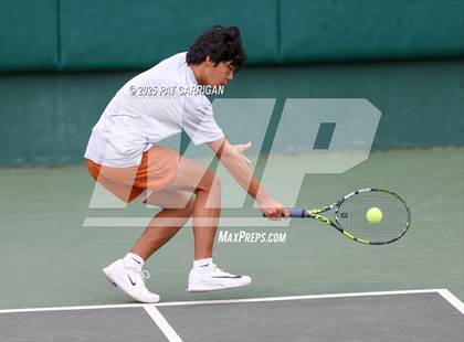 Thumbnail 2 in Round Rock Westwood vs The Woodlands (UIL 6A Tennis Final) photogallery.