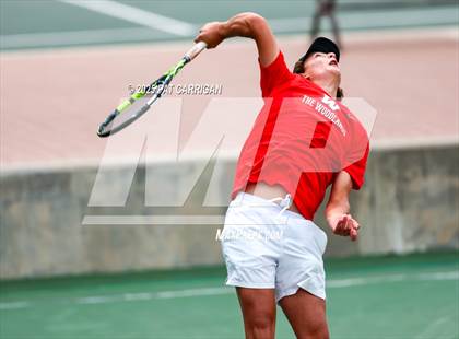 Thumbnail 2 in Round Rock Westwood vs The Woodlands (UIL 6A Tennis Final) photogallery.
