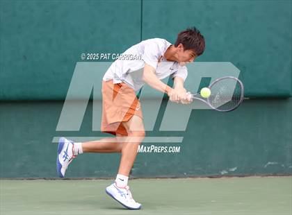 Thumbnail 1 in Round Rock Westwood vs The Woodlands (UIL 6A Tennis Final) photogallery.