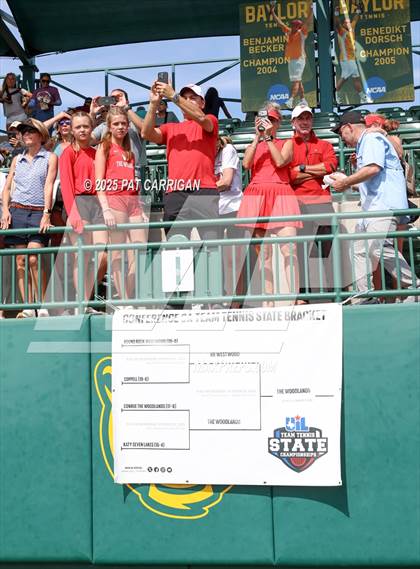 Thumbnail 2 in Round Rock Westwood vs The Woodlands (UIL 6A Tennis Final) photogallery.