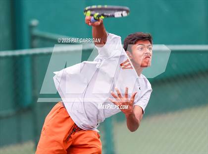 Thumbnail 3 in Round Rock Westwood vs The Woodlands (UIL 6A Tennis Final) photogallery.