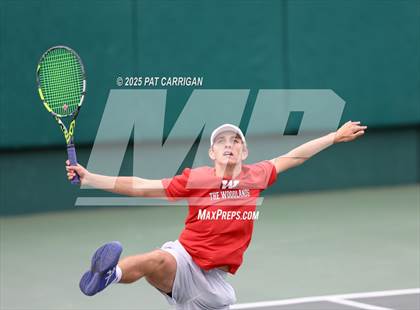 Thumbnail 2 in Round Rock Westwood vs The Woodlands (UIL 6A Tennis Final) photogallery.