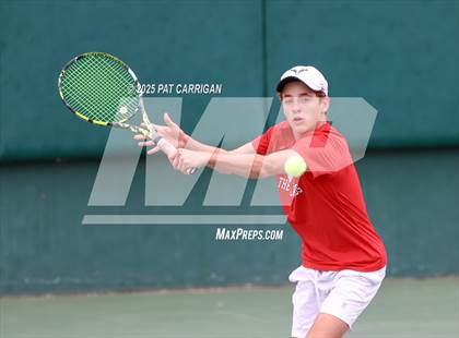 Thumbnail 2 in Round Rock Westwood vs The Woodlands (UIL 6A Tennis Final) photogallery.