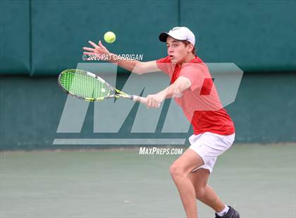 Thumbnail 1 in Round Rock Westwood vs The Woodlands (UIL 6A Tennis Final) photogallery.