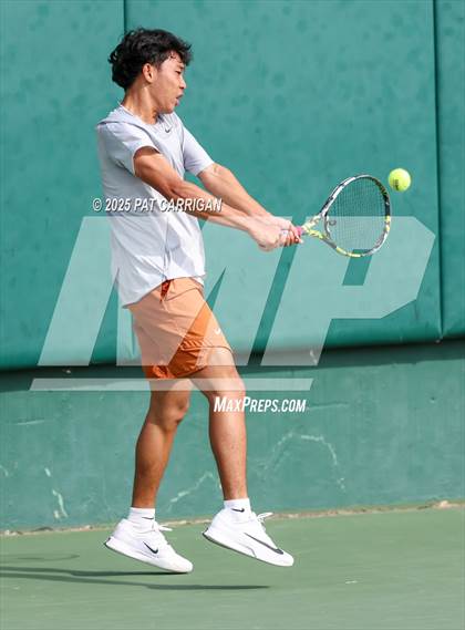 Thumbnail 1 in Round Rock Westwood vs The Woodlands (UIL 6A Tennis Final) photogallery.
