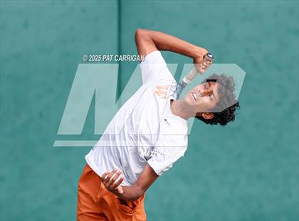 Thumbnail 3 in Round Rock Westwood vs The Woodlands (UIL 6A Tennis Final) photogallery.