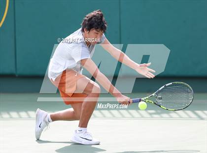 Thumbnail 2 in Round Rock Westwood vs The Woodlands (UIL 6A Tennis Final) photogallery.
