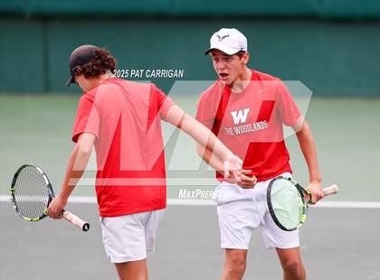 Thumbnail 1 in Round Rock Westwood vs The Woodlands (UIL 6A Tennis Final) photogallery.