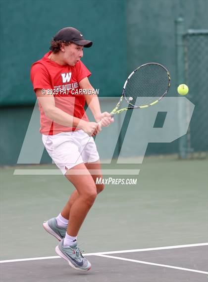 Thumbnail 2 in Round Rock Westwood vs The Woodlands (UIL 6A Tennis Final) photogallery.