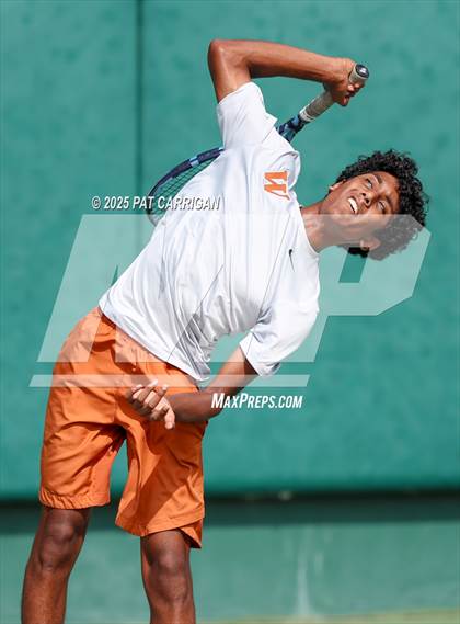 Thumbnail 2 in Round Rock Westwood vs The Woodlands (UIL 6A Tennis Final) photogallery.
